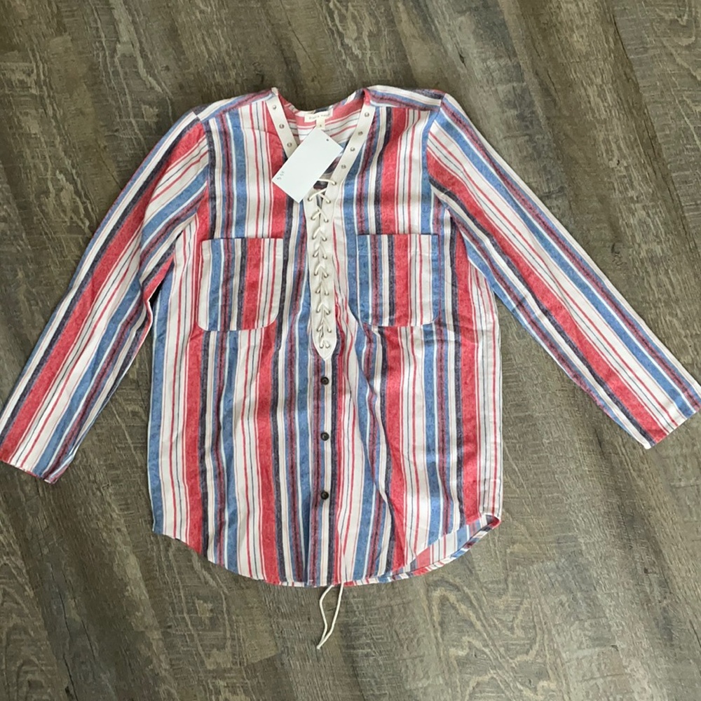 Pull over long sleeve top